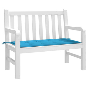Blaue Gartenbank Auflage 120x50 cm