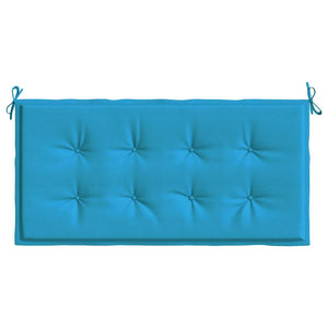 Blaue Gartenbank Auflage 120x50 cm