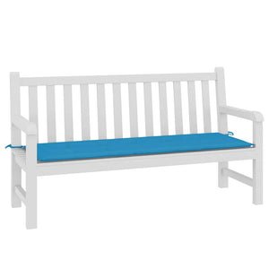 Blaue Gartenbank Auflage 150x50 cm