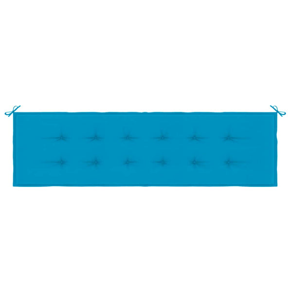 Blaue Gartenbank Auflage 180 cm