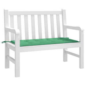 Grüne Gartenbank Auflage 120x50 cm