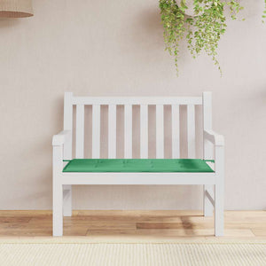 Grüne Gartenbank Auflage 120x50 cm