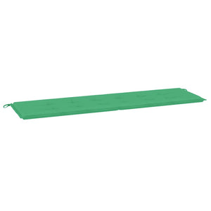 Grüne Gartenbank Auflage 180 cm