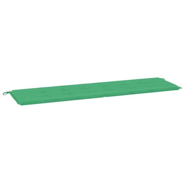 Grüne Gartenbank Auflage 180 cm