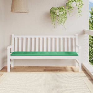 Grüne Gartenbank Auflage 180 cm