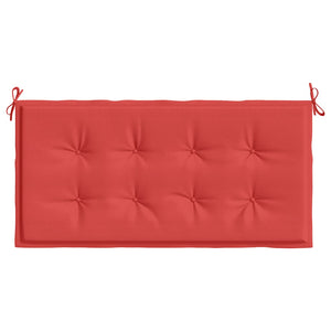 Rote Gartenbank Auflage 120x50 cm