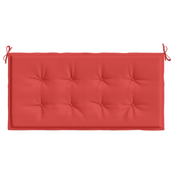 Rote Gartenbank Auflage 120x50 cm