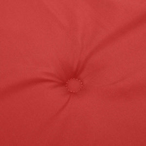 Rote Gartenbank Auflage 120x50 cm