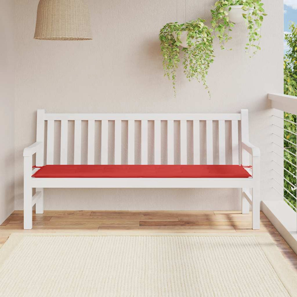 Rote Gartenbankauflage 180 cm Oxford-Gewebe