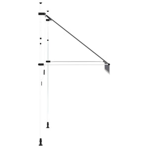 Einziehbare Markise, 200 cm, Blau/Weiß
