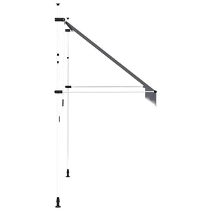 Einziehbare Markise, 250 cm, Blau/Weiß
