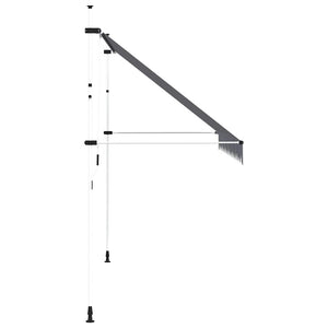 Einziehbare Markise, 350 cm, Blau/Weiß