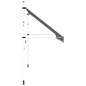 Einziehbare Markise, 400 cm, Blau/Weiß