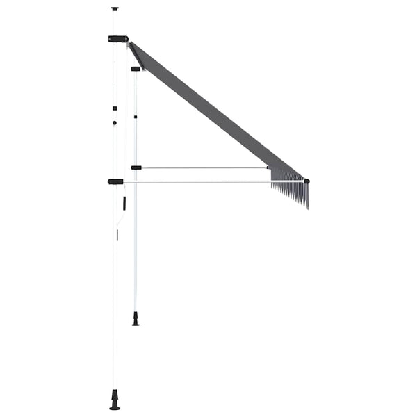 Einziehbare Markise, 400 cm, Blau/Weiß