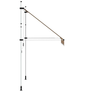 Einziehbare Markise, 200 cm, Gelb/Blau