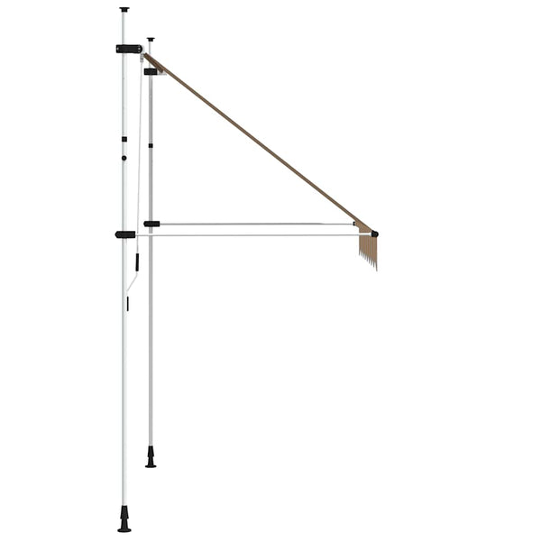 Einziehbare Markise, 200 cm, Gelb/Blau