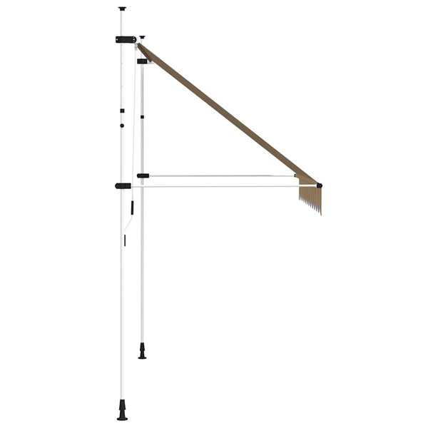Einziehbare Markise, 250cm, Gelb/Blau
