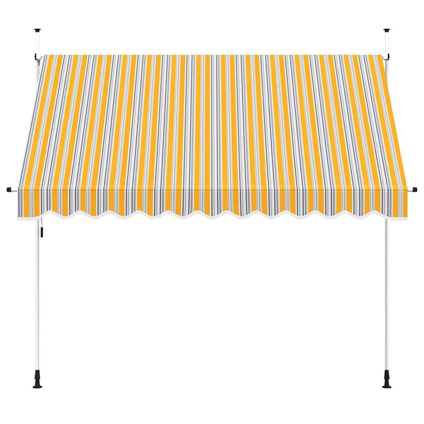 Einziehbare Markise 300 cm Gelb/Blau