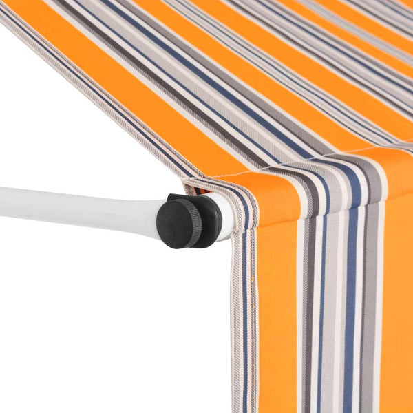 Einziehbare Markise, 400 cm, Gelb/Blau
