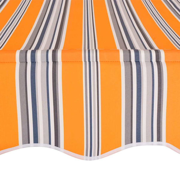 Einziehbare Markise, 400 cm, Gelb/Blau
