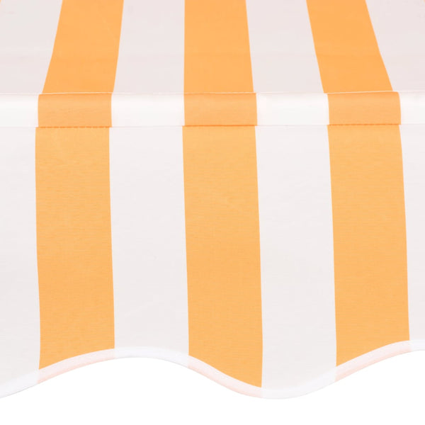 Einziehbare Markise, 150 cm, Orange/Weiß