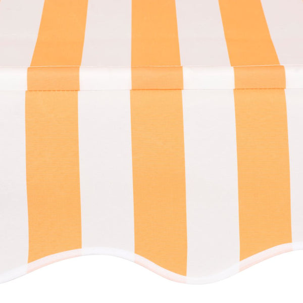 Einziehbare Markise, 250cm, Orange/Weiß