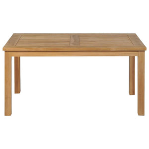 Couchtisch Teak Massivholz 90x50 cm