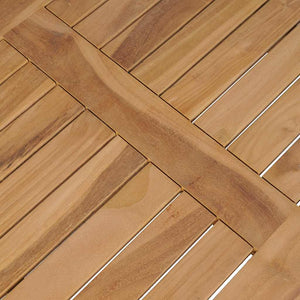 Couchtisch Teak Massivholz 90x50 cm