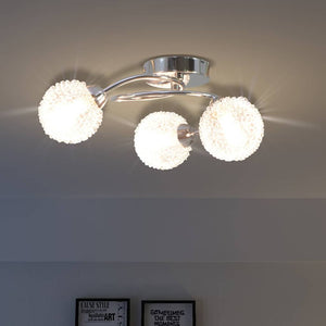 LED Deckenleuchte mit 3 G9-Glühlampen