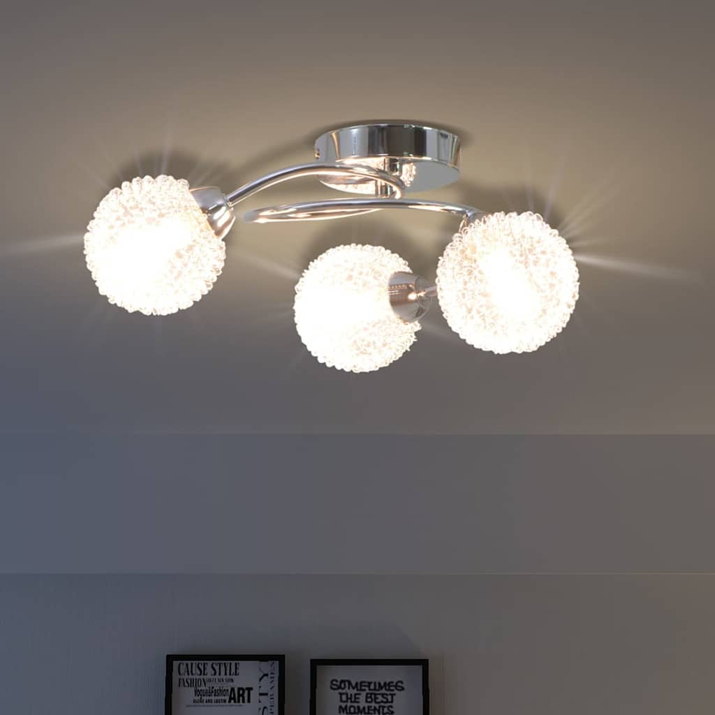 LED Deckenleuchte mit 3 G9-Glühlampen