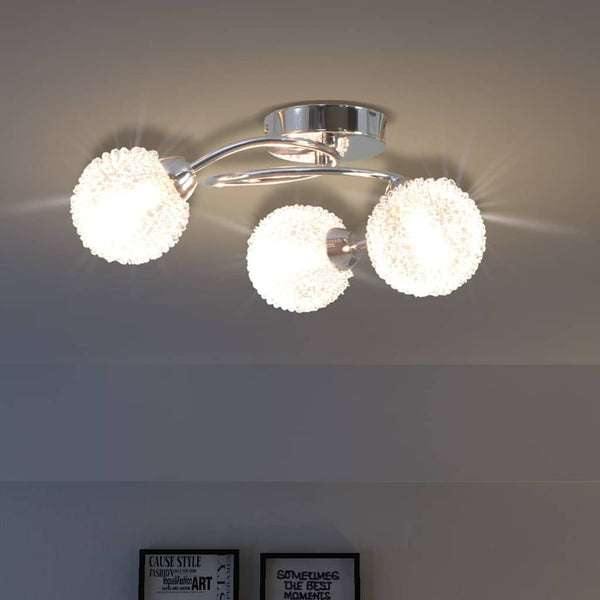 LED Deckenleuchte mit 3 G9-Glühlampen