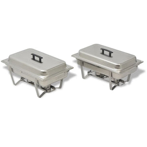 Edelstahl Chafing Dish Set, 2-teilig