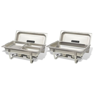 Edelstahl Chafing Dish Set, 2-teilig