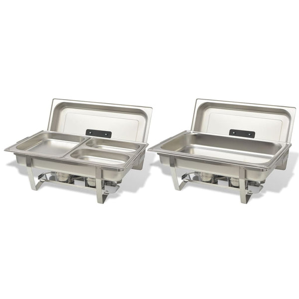 Edelstahl Chafing Dish Set, 2-teilig