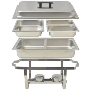 Edelstahl Chafing Dish Set, 2-teilig