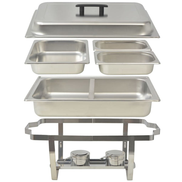 Edelstahl Chafing Dish Set, 2-teilig