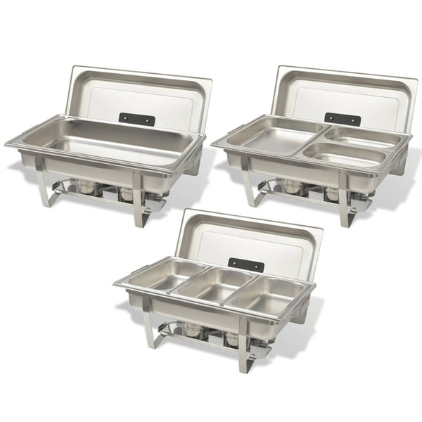 Edelstahl Chafing Dish Set, 3-teilig