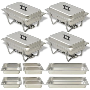Edelstahl Chafing Dish Set, 4-teilig