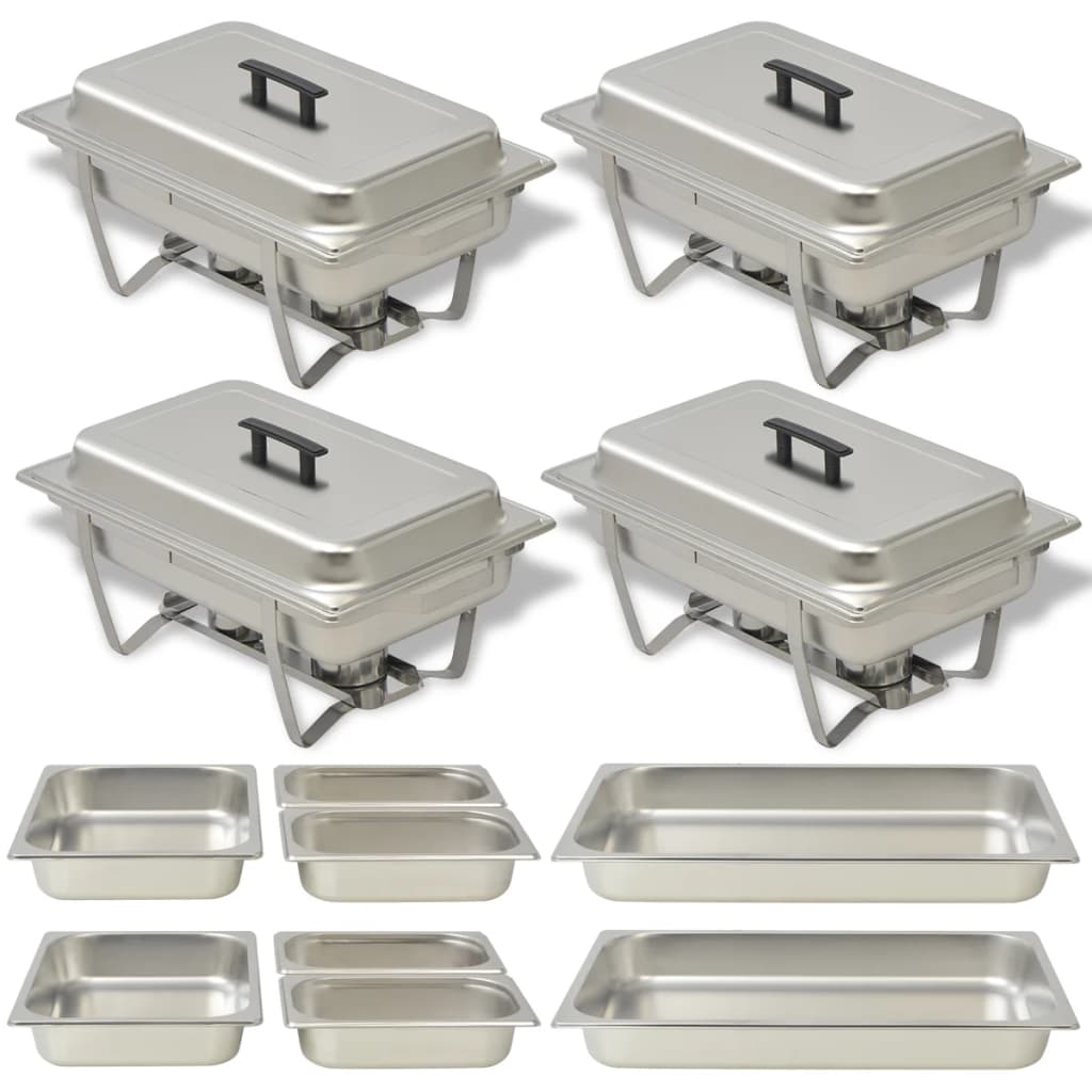 Edelstahl Chafing Dish Set, 4-teilig