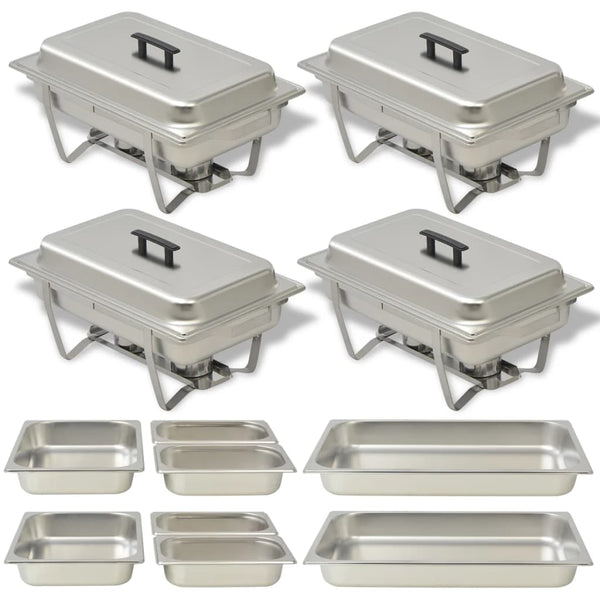 Edelstahl Chafing Dish Set, 4-teilig