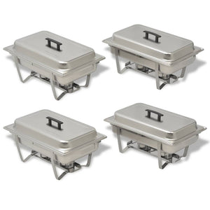 Edelstahl Chafing Dish Set, 4-teilig