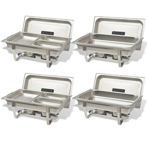 Edelstahl Chafing Dish Set, 4-teilig