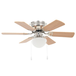 Deckenventilator mit Licht, 82cm, Hellbraun