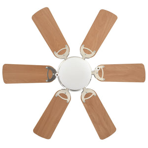 Deckenventilator mit Licht, 82cm, Hellbraun