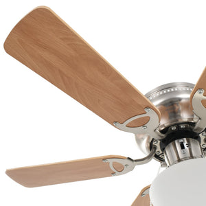 Deckenventilator mit Licht, 82cm, Hellbraun