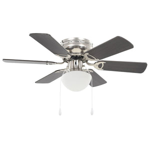 Deckenventilator mit Licht Dunkelbraun 82cm