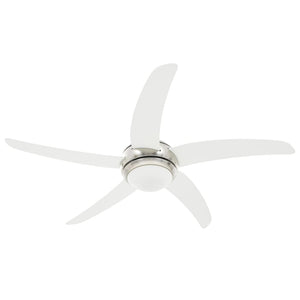 Deckenventilator mit Lampe Weiß 128cm