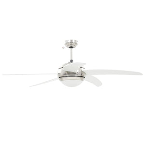 Deckenventilator mit Lampe Weiß 128cm