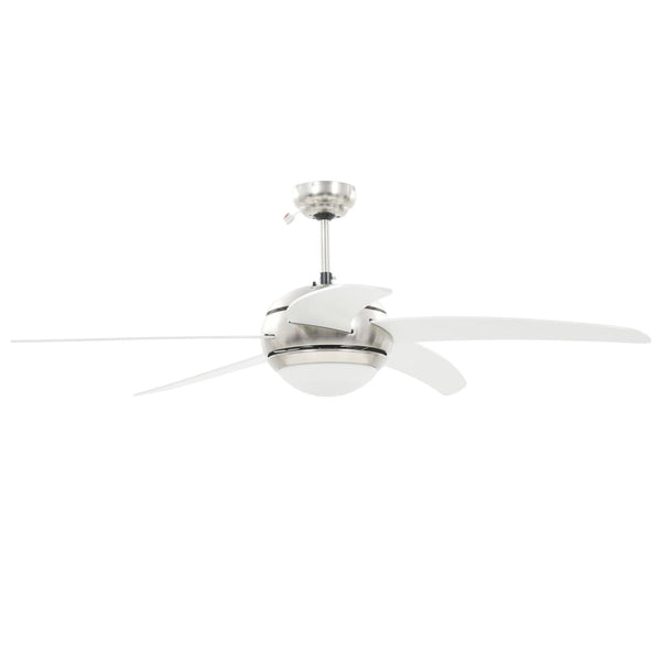 Deckenventilator mit Lampe Weiß 128cm