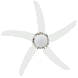 Deckenventilator mit Lampe Weiß 128cm